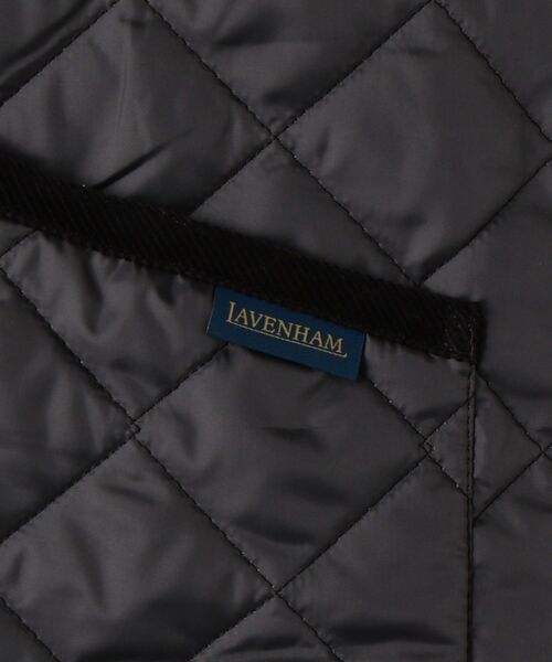 LAVENHAM キルティングベスト ブラック 36 LAVENHAM（ラベンハム）の「LAVENHAM: キルティング ベスト