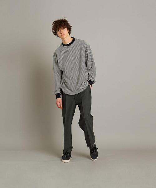 Steven Alan（スティーブンアラン）の「＜Steven Alan＞ SLOW TWST BORDER LONG SLEEVE TEE/カットソー（Tシャツ/カットソー・メンズ・ネイビー/コバルトブルー/ブラック・S/L/M/XL）」の11枚目の写真