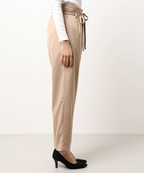 INTERPLANET（インタープラネット）の「リネンライクサップラップ風パンツ（その他パンツ・レディース・ライトグレー/ベージュ/ダークブラウン・FREE）」の4枚目の写真