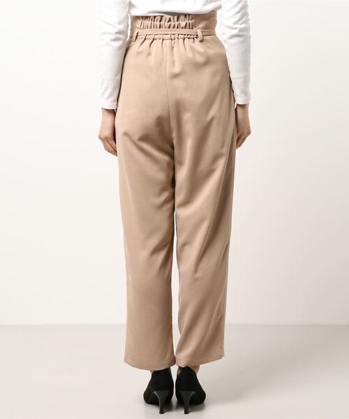 INTERPLANET（インタープラネット）の「リネンライクサップラップ風パンツ（その他パンツ・レディース・ライトグレー/ベージュ/ダークブラウン・FREE）」の5枚目の写真