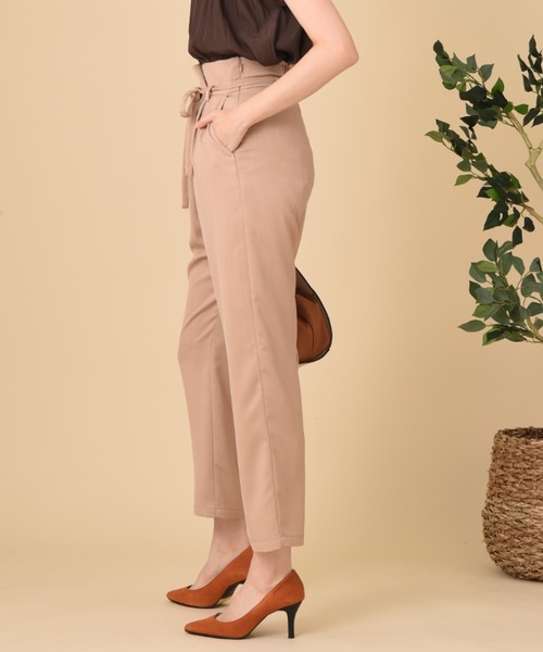 INTERPLANET（インタープラネット）の「リネンライクサップラップ風パンツ（その他パンツ・レディース・ライトグレー/ベージュ/ダークブラウン・FREE）」の7枚目の写真