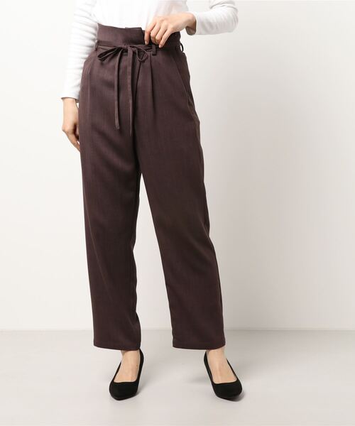 INTERPLANET（インタープラネット）の「リネンライクサップラップ風パンツ（その他パンツ・レディース・ライトグレー/ベージュ/ダークブラウン・FREE）」の21枚目の写真