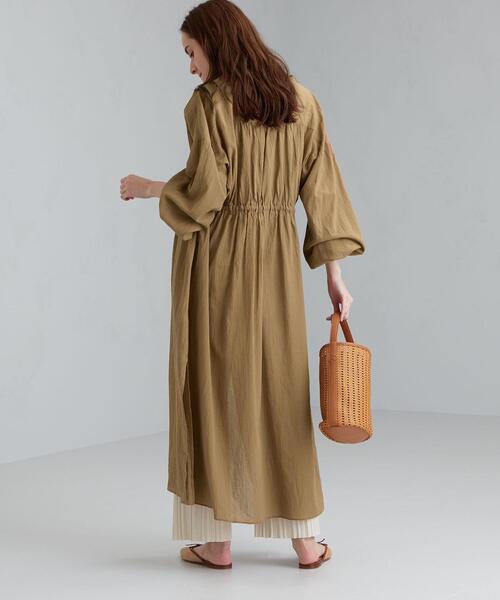 green label relaxing(グリーンレーベルリラクシング)の「CFC コットン ボイル ガウン ワンピース(ワンピース・レディース・ベージュ/イエロー/ブラック・FREE)」の16枚目の写真