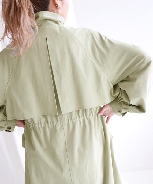SLOBE citron.（スローブシトロン）の「SLOBE citron. ニュアンススタンドコート◆（その他アウター・レディース・ベージュ/カーキ・FREE）」の18枚目の写真