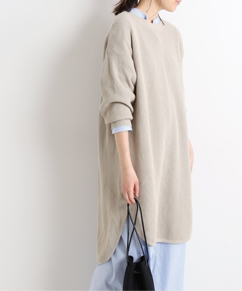 SLOBE IENA ワッフル編みチュニックニット【新品♡完売】イエナ