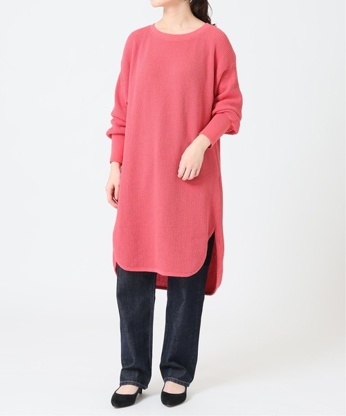 SLOBE IENA（スローブイエナ）の「ワッフル編みチュニックニット