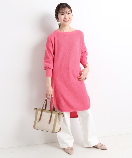 SLOBE IENA（スローブイエナ）の「ワッフル編みチュニックニット