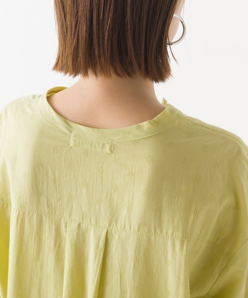 OMNES（オムネス）の「ドットジャガード Aラインスキッパーワンピース（ワンピース・レディース・ホワイト/ネイビー/イエロー・FREE）」の20枚目の写真