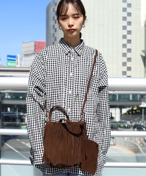 MARLON FIRENZE（マーロンフィレンツェ）の「MARLON FIRENZE/マーロンフィレンツェ SHOPPER MINI A TUTTA FRANGIA　ハンドバック　ショルダーバック フリンジバック（ハンドバッグ・レディース・ブラック/ブラウン/チョコ・FREE）」の22枚目の写真