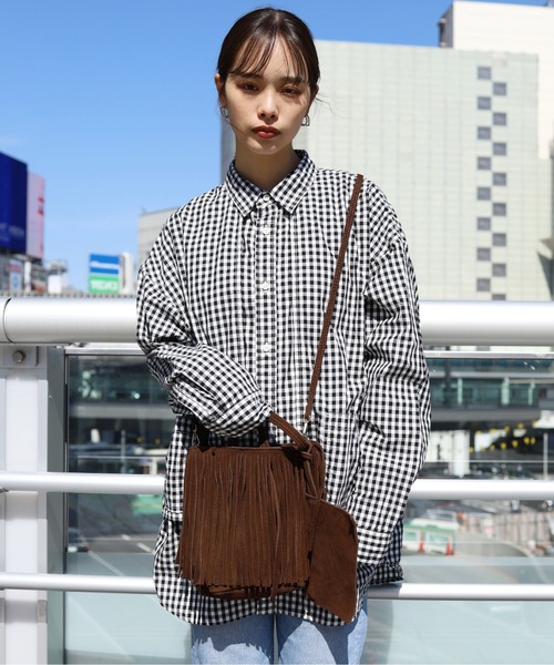 MARLON FIRENZE（マーロンフィレンツェ）の「MARLON FIRENZE/マーロンフィレンツェ SHOPPER MINI A TUTTA FRANGIA　ハンドバック　ショルダーバック フリンジバック（ハンドバッグ・レディース・ブラック/ブラウン/チョコ・FREE）」の13枚目の写真