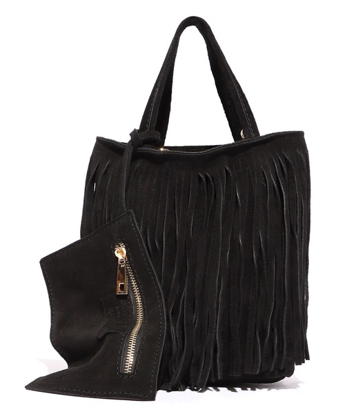 MARLON FIRENZE（マーロンフィレンツェ）の「MARLON FIRENZE/マーロンフィレンツェ SHOPPER MINI A TUTTA FRANGIA　ハンドバック　ショルダーバック フリンジバック（ハンドバッグ・レディース・ブラック/ブラウン/チョコ・FREE）」の21枚目の写真