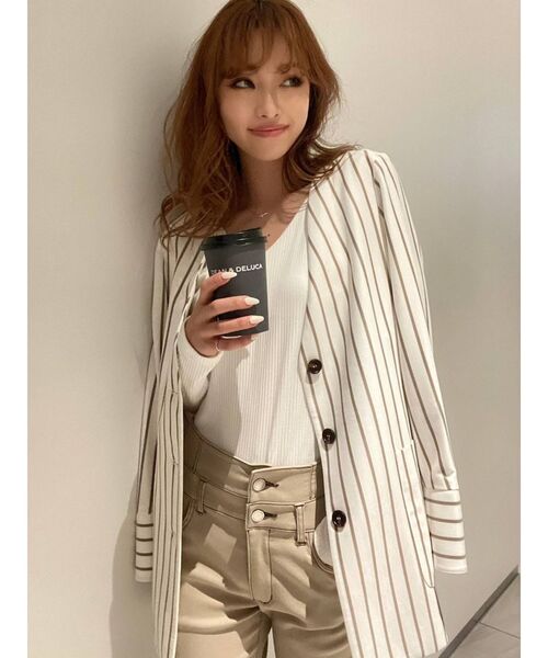 RESEXXY（リゼクシー）の「ハイウエストスキニーパンツ（その他パンツ・レディース・ホワイト/ブラック/ベージュ・FREE）」の17枚目の写真