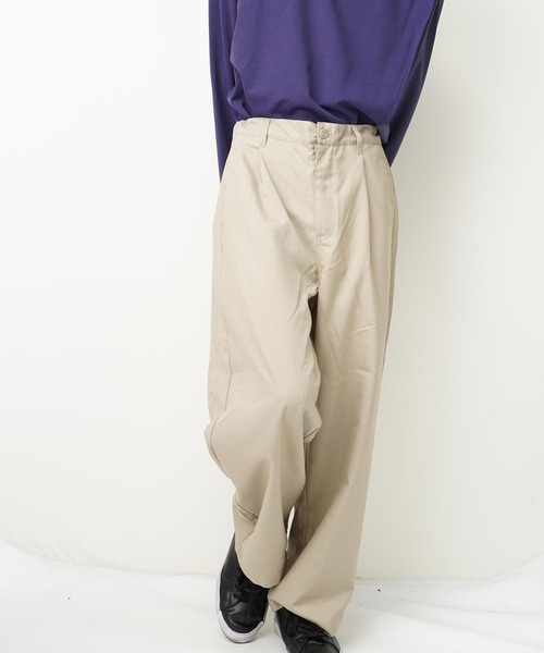おしゃれスタ（オシャレスタ）の「TRワイドアンクルパンツ(IR)（その他パンツ・メンズ・ブラック/その他/グレイッシュベージュ/ブルー系その他/カーキ/ベージュ・XL/M/L）」の3枚目の写真