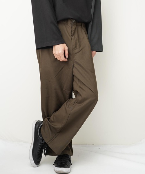 おしゃれスタ（オシャレスタ）の「TRワイドアンクルパンツ(IR)（その他パンツ・メンズ・ブラック/その他/グレイッシュベージュ/ブルー系その他/カーキ/ベージュ・XL/M/L）」の4枚目の写真