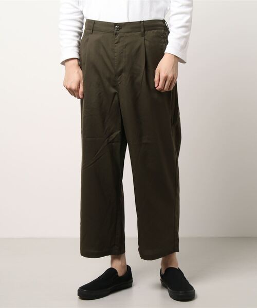 おしゃれスタ（オシャレスタ）の「TRワイドアンクルパンツ(IR)（その他パンツ・メンズ・ブラック/その他/グレイッシュベージュ/ブルー系その他/カーキ/ベージュ・XL/M/L）」の15枚目の写真