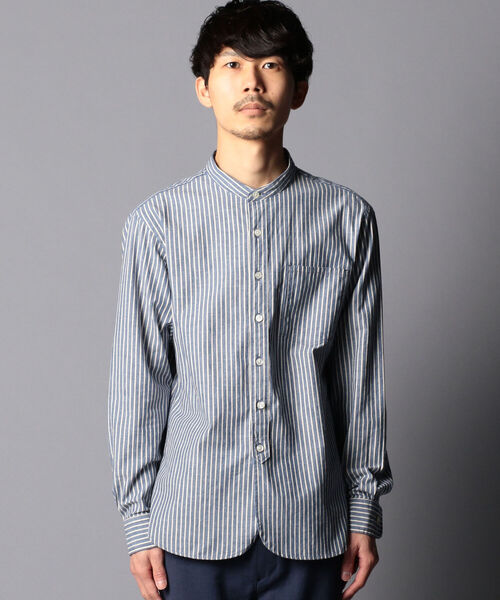 MARGARET HOWELL DUSTY PINK ハーフ プラケット シャツ MARGARET