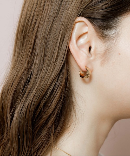 flower(フラワー)の「キルティングピアス(ピアス(片耳用)・レディース・ゴールド/シルバー・FREE)」の10枚目の写真