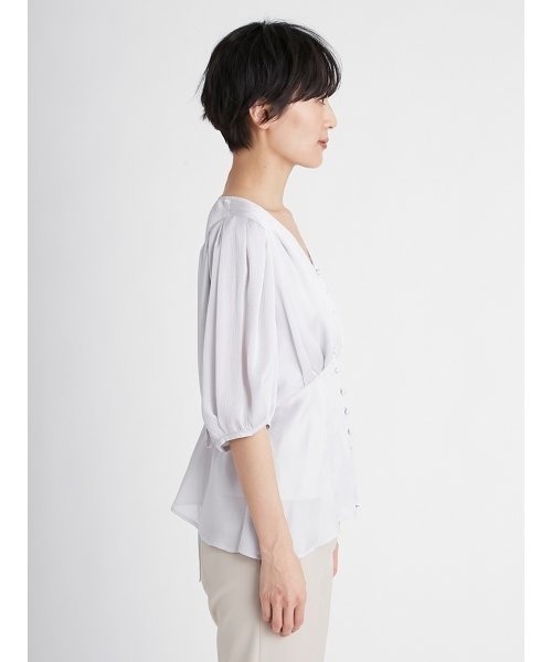 FRAY I.D - 【2021ss完売商品】シアー楊柳パフブラウス FRAY I.D - 【2021ss完売商品】シアー楊柳パフブラウス の通販
