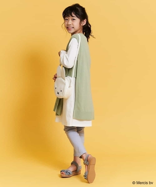 a.v.v（アーヴェヴェ）の「[KIDS]【数量限定】ミッフィーフェイスポシェット（ショルダーバッグ・キッズ・ホワイト/ライトグレー/ミント・120）」の6枚目の写真