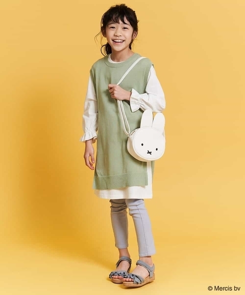 a.v.v（アーヴェヴェ）の「[KIDS]【数量限定】ミッフィーフェイスポシェット（ショルダーバッグ・キッズ・ホワイト/ライトグレー/ミント・120）」の8枚目の写真