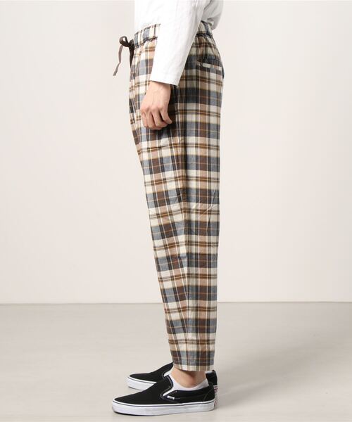 MANASTASH（マナスタッシュ）の「MANASTASH/マナスタッシュ　INDIAN CHECK PT　チェックパンツ（その他パンツ・メンズ・ベージュ/ネイビー・MEDIUM/LARGE/X-LARGE）」の4枚目の写真