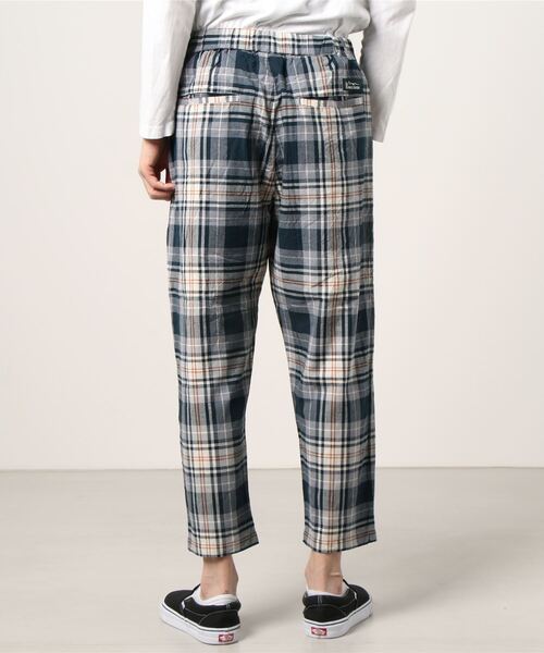 MANASTASH（マナスタッシュ）の「MANASTASH/マナスタッシュ　INDIAN CHECK PT　チェックパンツ（その他パンツ・メンズ・ベージュ/ネイビー・MEDIUM/LARGE/X-LARGE）」の3枚目の写真