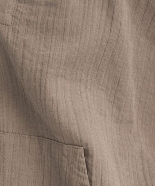 green label relaxing（グリーンレーベルリラクシング）の「SC Wガーゼ フード ブラウス（シャツ/ブラウス・レディース・ホワイト/モカ・FREE）」の10枚目の写真