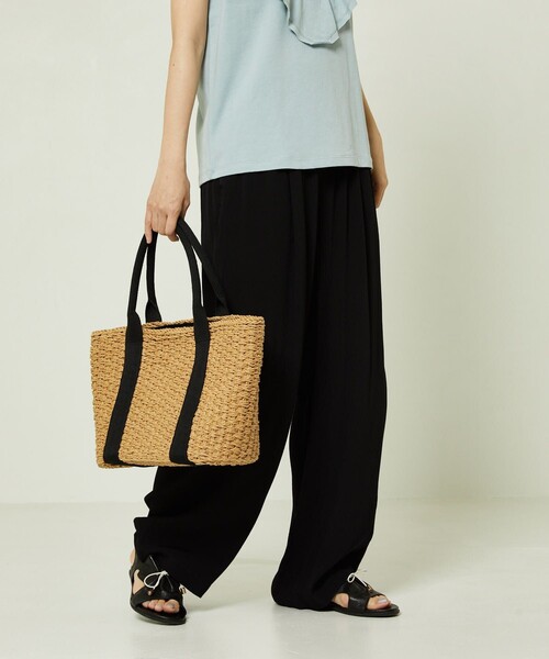 FREAK'S STORE（フリークスストア）の「カラージョーゼットパンツ（スラックス・レディース・レッド/グリーン/ブラック/オリーブ・ﾌﾘ-）」の2枚目の写真