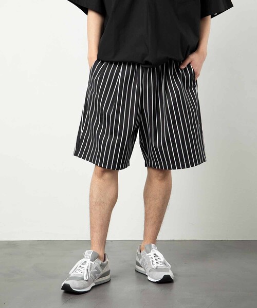 FREAK'S STORE(フリークスストア)の「ワイド ワークショーツ/シェフショーツ/イージーパンツ/タック/チノパン(その他パンツ・メンズ・ブラック/ベージュ/オフホワイト/ベージュ系その他/ブラック系その他/ダークネイビー/ストライプ/ベージュ系その他2/ブラウン系その他/レオパード・SMALL/MEDIUM/LARGE)」の10枚目の写真