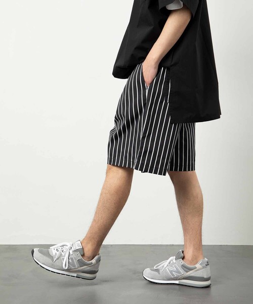 FREAK'S STORE(フリークスストア)の「ワイド ワークショーツ/シェフショーツ/イージーパンツ/タック/チノパン(その他パンツ・メンズ・ブラック/ベージュ/オフホワイト/ベージュ系その他/ブラック系その他/ダークネイビー/ストライプ/ベージュ系その他2/ブラウン系その他/レオパード・SMALL/MEDIUM/LARGE)」の15枚目の写真