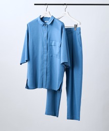 COLONY 2139 | テックリネン5分袖比翼シャツ(セットアップ可)(シャツ/ブラウス)