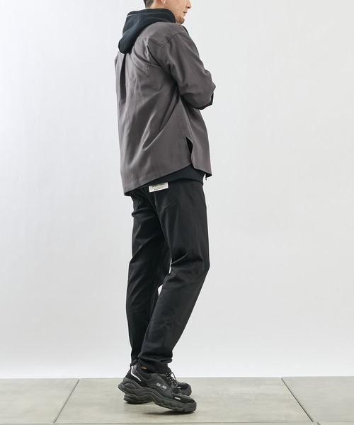 COLONY 2139（コロニートゥーワンスリーナイン）の「テックリネン5分袖比翼シャツ(セットアップ可)（シャツ/ブラウス・メンズ・グリーン/チャコールグレー/ブルー/モカ/ベージュ・LARGE/X-LARGE/MEDIUM）」の16枚目の写真