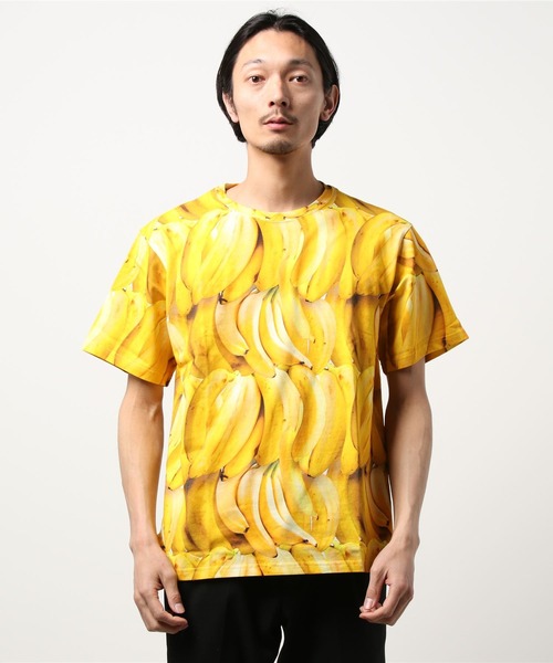 go slow caravan（ゴースローキャラバン）の「総柄図鑑TEE（Tシャツ/カットソー・メンズ・グリーン/ホワイト系その他/イエロー/ミント/ブラック/ベージュ系その他・MEDIUM/X-LARGE/LARGE）」の7枚目の写真