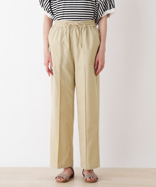 SHOO・LA・RUE(シューラルー)の「◆麻みえツイルイージーパンツ(その他パンツ・レディース・チャコールグレー/ベージュ・02/03)」の3枚目の写真