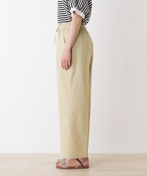 SHOO・LA・RUE(シューラルー)の「◆麻みえツイルイージーパンツ(その他パンツ・レディース・チャコールグレー/ベージュ・02/03)」の4枚目の写真