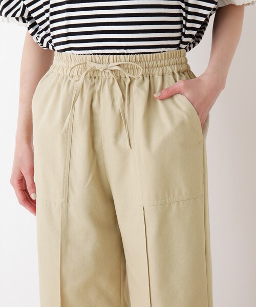 SHOO・LA・RUE(シューラルー)の「◆麻みえツイルイージーパンツ(その他パンツ・レディース・チャコールグレー/ベージュ・02/03)」の6枚目の写真