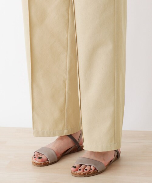 SHOO・LA・RUE(シューラルー)の「◆麻みえツイルイージーパンツ(その他パンツ・レディース・チャコールグレー/ベージュ・02/03)」の7枚目の写真
