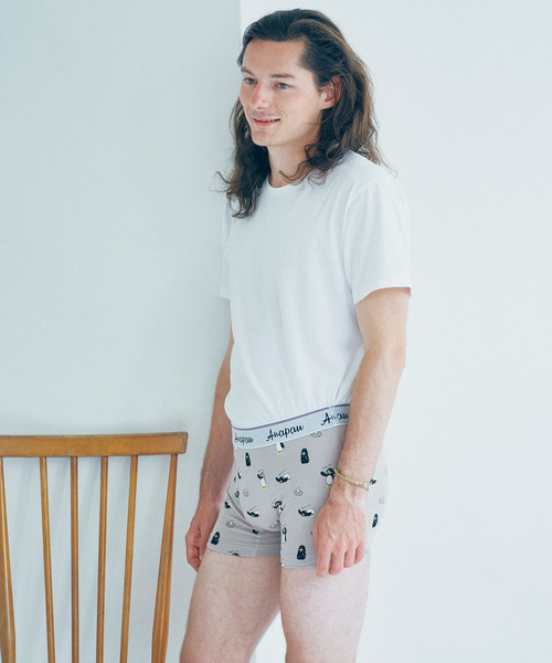 anapau(アナパウ)の「<anapau/アナパウ> ボクサーパンツ(ボクサーパンツ・メンズ・マスタード/ミント/ベージュ/オフホワイト/イエロー/アッシュブラウン/モスグリーン/ライトグレー/ライトブルー/イエロー系その他/コーラルピンク/ラベンダー/オートミール/ターコイズブルー/レッド/ダークブラウン/クリーム/エメラルド/イエロー系その他2/ダークネイビー/ライトベージュ/バーガンディー/ネイビー/ブルー系その他/ホワイト系その他/アッシュ/ブルー系その他2/ブルー系その他3/グリーン/イエロー系その他3/オレンジ/ブルー系その他4/グレー系その他/イエロー系その他4/チャコール/ピンク/イエロー系その他5/アイボリー/レッド系その他・L/M)」の5枚目の写真