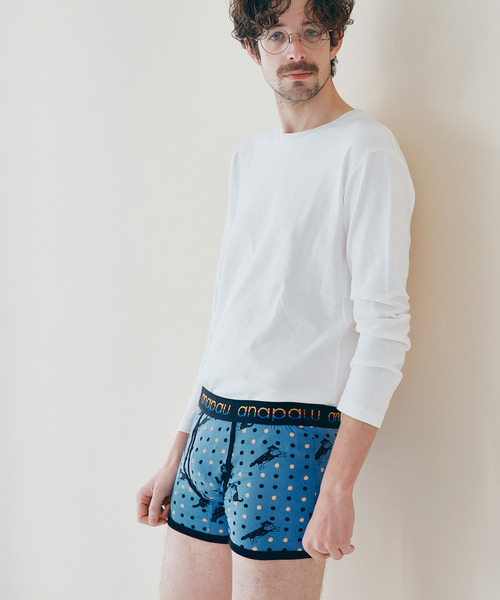 anapau(アナパウ)の「<anapau/アナパウ> ボクサーパンツ(ボクサーパンツ・メンズ・マスタード/ミント/ベージュ/オフホワイト/イエロー/アッシュブラウン/モスグリーン/ライトグレー/ライトブルー/イエロー系その他/コーラルピンク/ラベンダー/オートミール/ターコイズブルー/レッド/ダークブラウン/クリーム/エメラルド/イエロー系その他2/ダークネイビー/ライトベージュ/バーガンディー/ネイビー/ブルー系その他/ホワイト系その他/アッシュ/ブルー系その他2/ブルー系その他3/グリーン/イエロー系その他3/オレンジ/ブルー系その他4/グレー系その他/イエロー系その他4/チャコール/ピンク/イエロー系その他5/アイボリー/レッド系その他・L/M)」の18枚目の写真