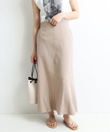 SLOBE IENA | リネン混 裾フレアスカート【手洗い可能】◆(スカート)