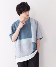 布帛クループルオーバーシャツ タンクトップセット