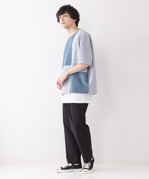 LB/S (エルビーエス)の「布帛クループルオーバーシャツ タンクトップセット(シャツ/ブラウス・メンズ・ブラウン/ネイビー・MEDIUM/LARGE)」の10枚目の写真