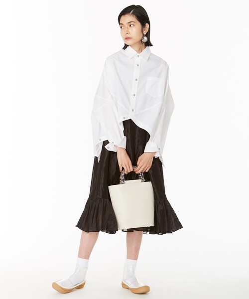 ANEVER（アンエバー）の「【LUPINUS】バケット バッグ（ショルダーバッグ・レディース・ホワイト系/ブラック系・F）」の4枚目の写真