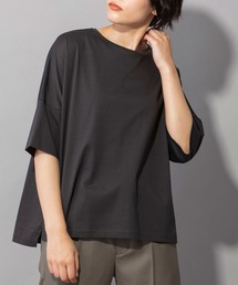 Munich | 70/2コンパクトクールローレルジャージー　ワイドTシャツ(Tシャツ/カットソー)