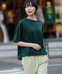 Munich | 70/2コンパクトクールローレルジャージー　ワイドTシャツ(Tシャツ/カットソー)