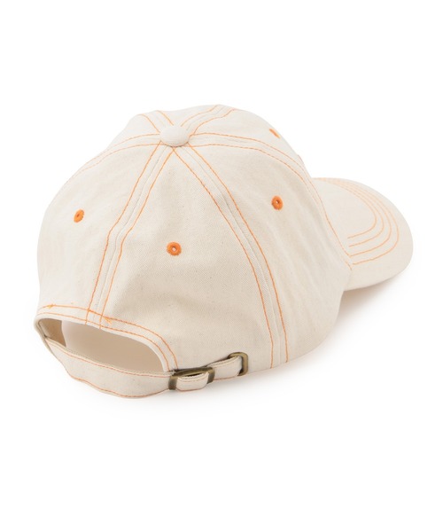 UNIVERSAL OVERALL（ユニバーサルオーバーオール）の「【UNIVERSAL OVERALL】ヘリンボーンローキャップ（キャップ・レディース・パープル系その他/キナリ・FREE）」の6枚目の写真