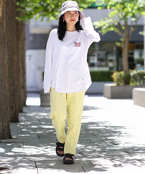 etre tokyo×EDWINコラボ　デニムハイライズサススカート　M 白 ETRE TOKYO（エトレトウキョウ）の「EDWIN×ETRETOKYO COREデニム