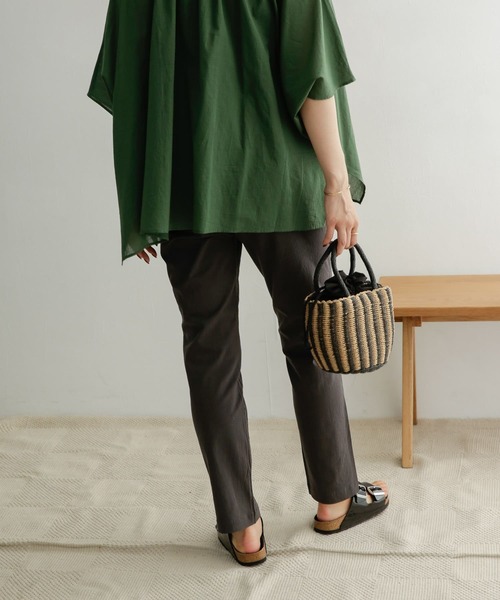 URBAN RESEARCH DOORS（アーバンリサーチドアーズ）の「ストレッチイージーパンツ（その他パンツ・レディース・ライトグレー/チャコールグレー・38/36）」の9枚目の写真