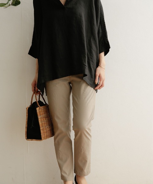 URBAN RESEARCH DOORS（アーバンリサーチドアーズ）の「ストレッチイージーパンツ（その他パンツ・レディース・ライトグレー/チャコールグレー・38/36）」の13枚目の写真