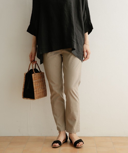 URBAN RESEARCH DOORS（アーバンリサーチドアーズ）の「ストレッチイージーパンツ（その他パンツ・レディース・ライトグレー/チャコールグレー・38/36）」の15枚目の写真